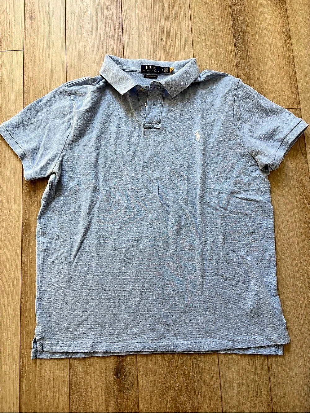 Polo Ralph Lauren Custom Slim Fit Mesh Polo Shirt Blue XL